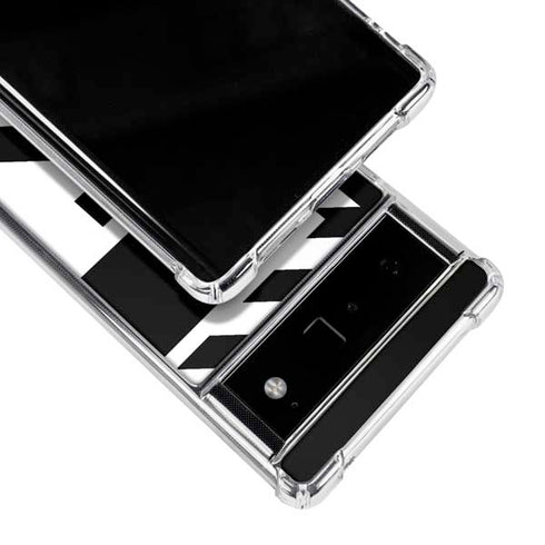 Black and White Geometric Shapes Google Pixel 6 Clear Case